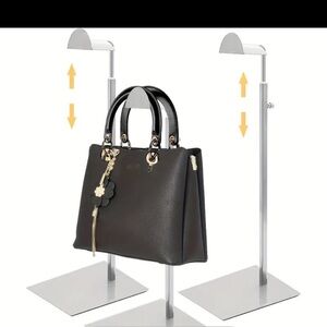 1 Silver Purse Hanger Adjustable